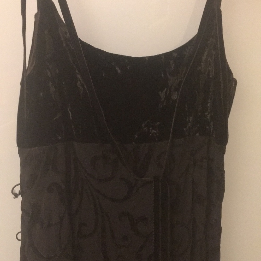 Black lace and velvet Capucine Puerari dress
